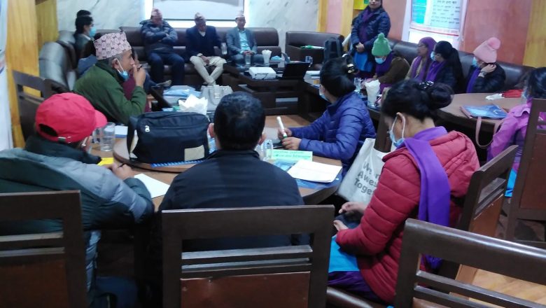 नगरपालिकाद्वारा स्वास्थ्यकर्मीलाई पोषण सम्बन्धी क्षमता अभिवृद्धि तालिम प्रदान