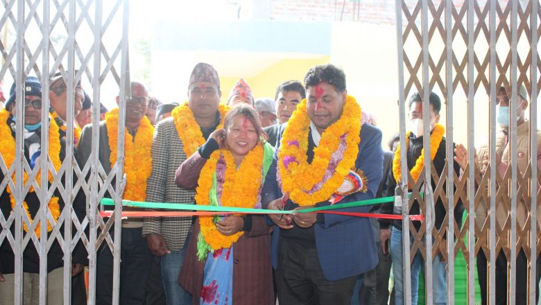 पाथेकामा एकै दिन एउटै विद्यालयका दुई वटा भवन उद्घाटन