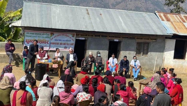 हलेसी तुवाचुङ : चार ठाउँमा स्वास्थ्य शिविर, २ सय ७७ महिलाको पाठेघर परीक्षण र उपचार