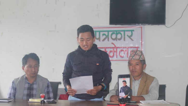 लैनसिं बाङ्देलको प्रतिमा स्थापना गर्ने किरात राई यायोक्खा खोटाङको घोषणा