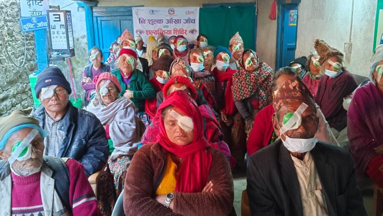 हलेसी आँखा शिविरमा ७६ जनाको शल्यक्रिया