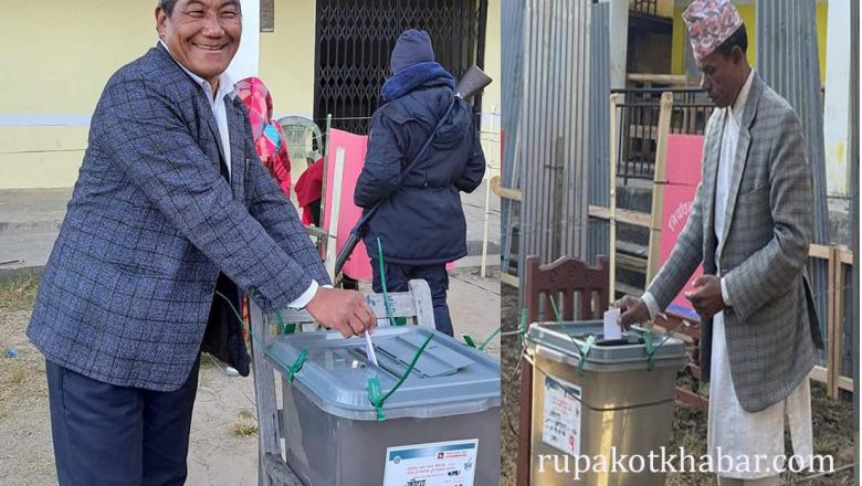 खोटाङका उम्मेद्वारहरुले गरे मतदान