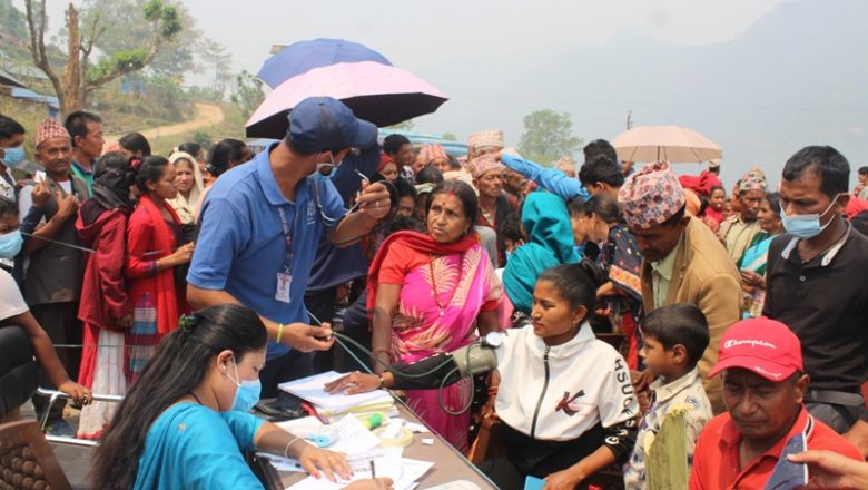 रावाबेसी गाउँपालिकामा ५११ जनाको निःशूल्क स्वास्थ्य परिक्षण तथा उपचार