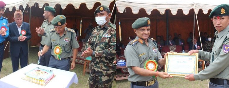 एपिएफ हलेसी गुल्मको १३ औँ स्थापना दिवस, २ उत्कृष्ट कर्मचारी सम्मानित