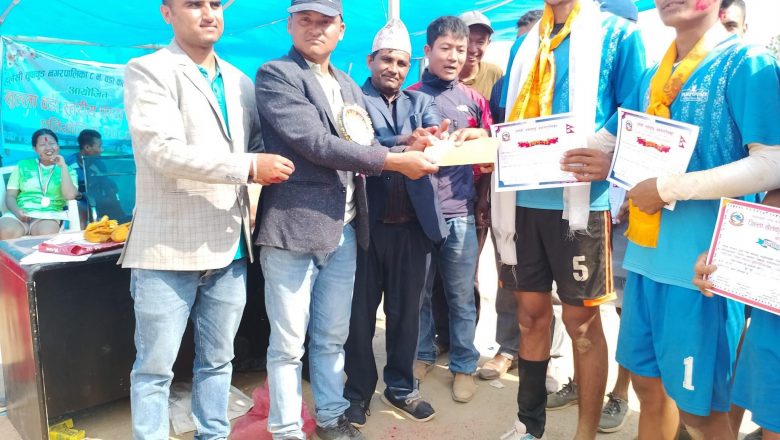 वडा स्तरीय भलिबलको उपाधि धितुङलाई