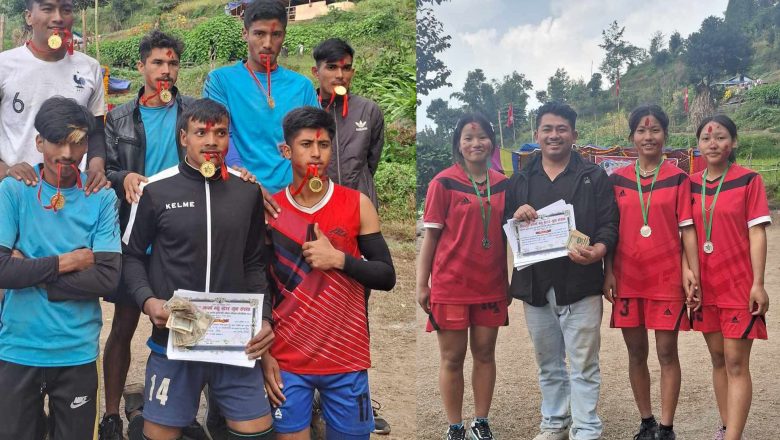 टेम्मामा आयोजित भलिबलको उपाधि पुरुषतर्फ राजापानी र महिलातर्फ टेम्माले जिते